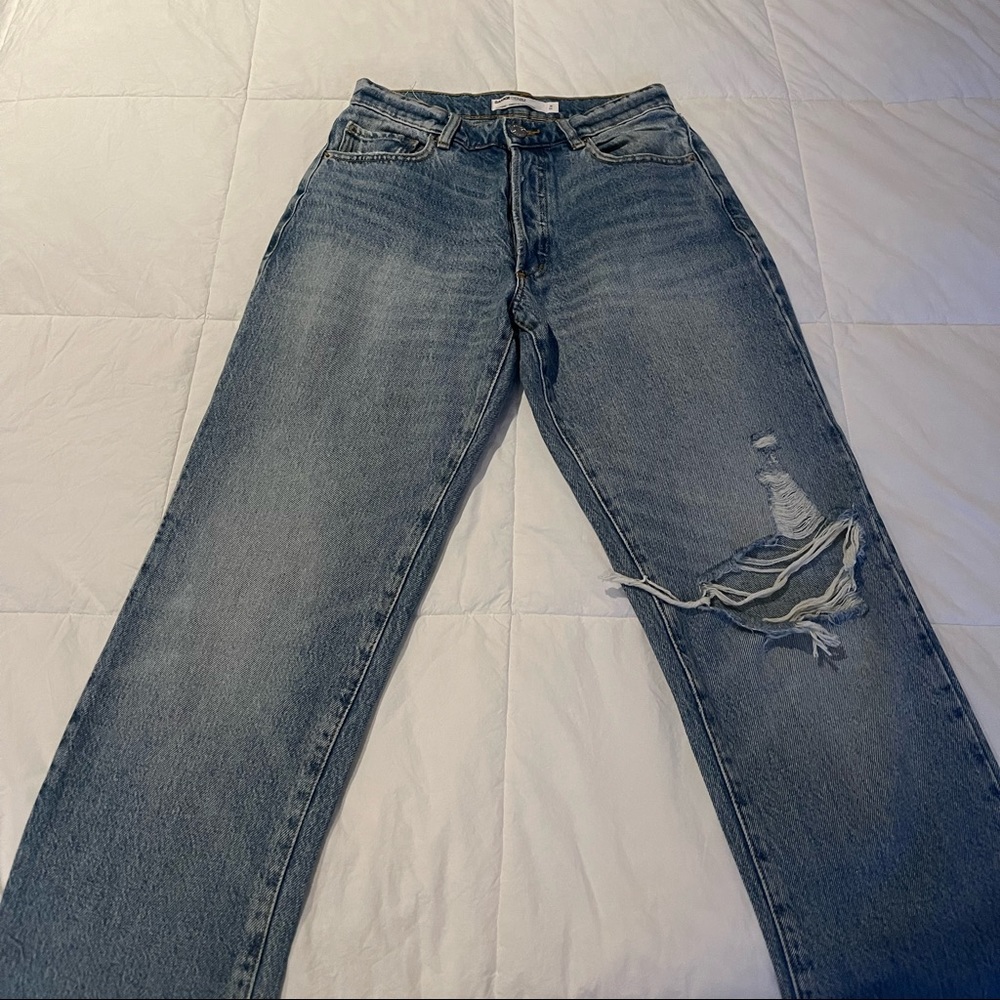 garage distressed boyfriend jeans